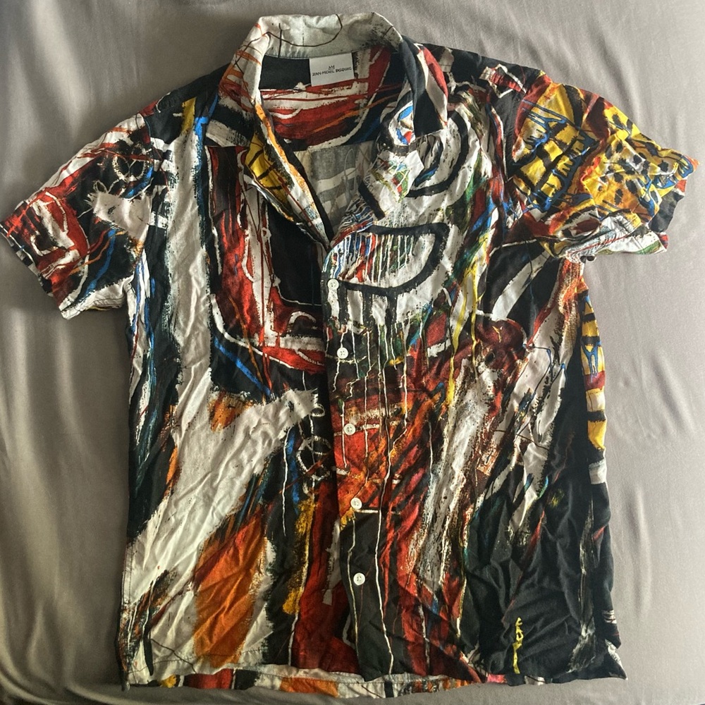 Pacsun Basquiat Casual Button Down